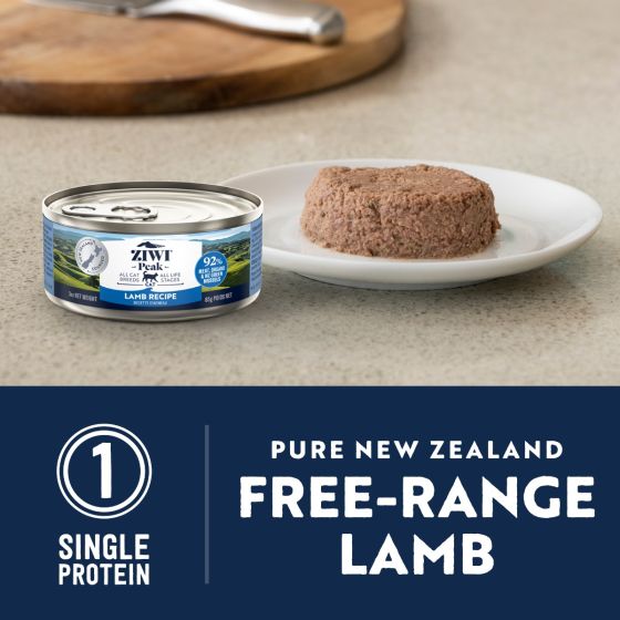ZiwiPeak Lamb Recipe Wet Cat Food 185g