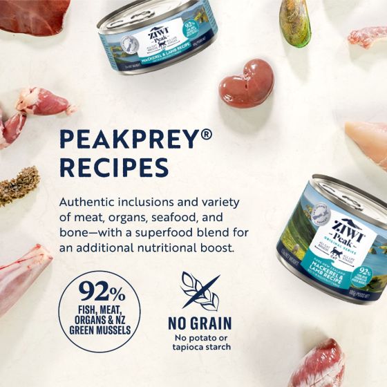 ZiwiPeak Cat Tin Mackerel & Lamb 185g