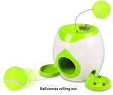 Flamingo Wilson Interactive Fetch & Treat  + Tennis Ball 18cm Dog Toy