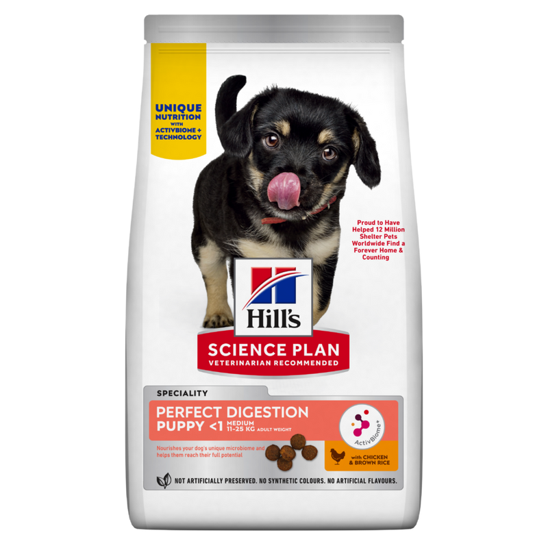 Hill’s Science Plan Perfect Digestion Medium Puppy Dry Food