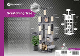 Flamingo Giganto Grey & White Cat Scratching Tree