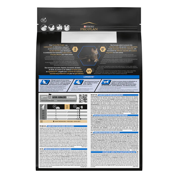 Pro Plan Longevis Senior 7+ Cat Food With Salmon 3kg