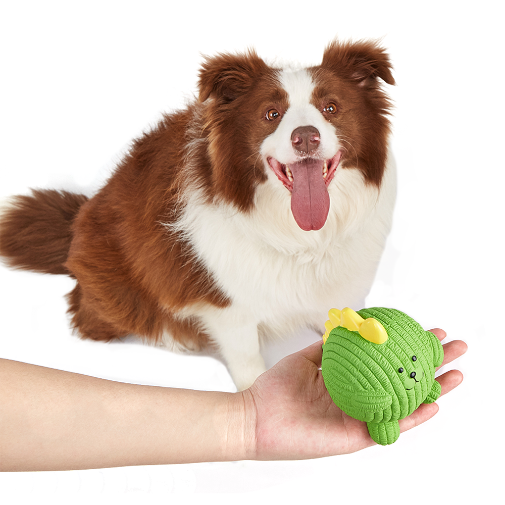 FOFOS Dinosaur Ball Latex Dog Toy
