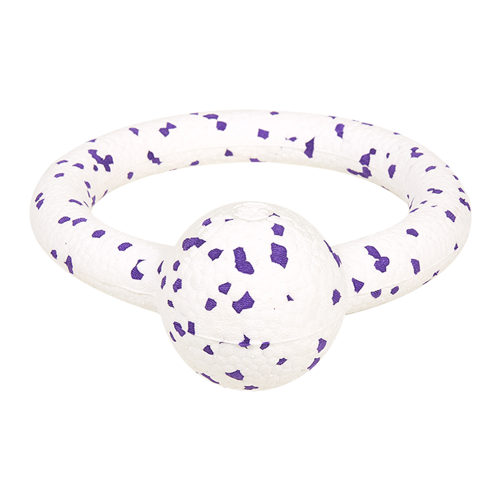 FOFOS Durable Puller with Ball Dog Toy White