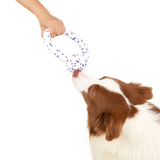 FOFOS Durable Puller with Ball Dog Toy White