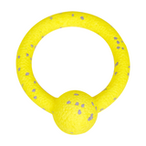 FOFOS Durable Puller with Ball Dog Toy Yellow