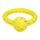 FOFOS Durable Puller with Ball Dog Toy Yellow