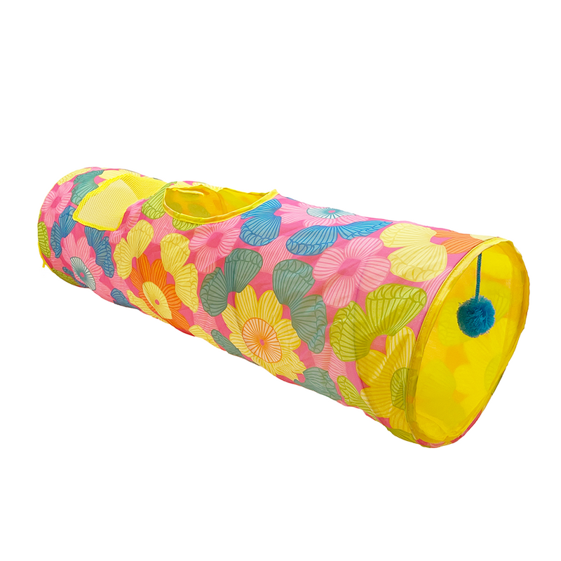 FOFOS Floral Pop up Cat Tunnel