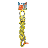 FOFOS Flossy Rope Tug YellowGreen Dog Toy