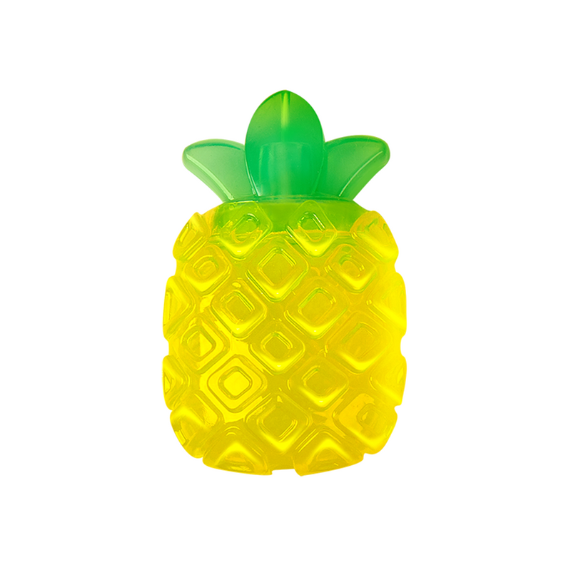 FOFOS Tough Fruit Squeaky Jelly Pineapple Dog Toy