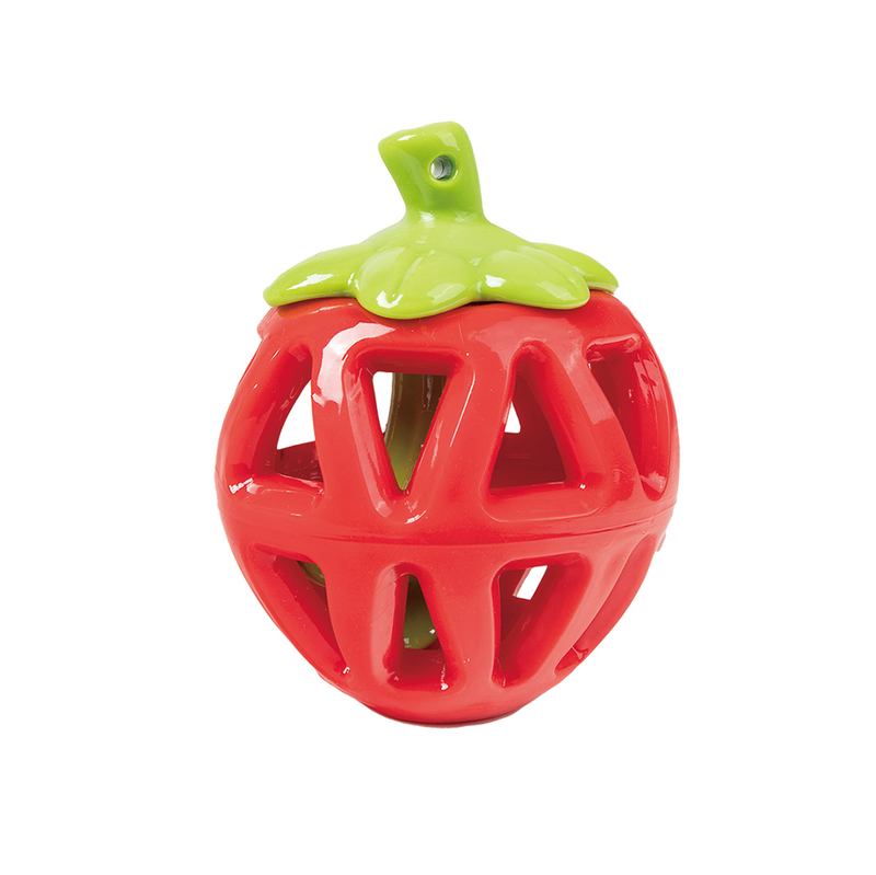 FOFOS Fruity Bites Strawberry Treat Dispensing Dog Toy
