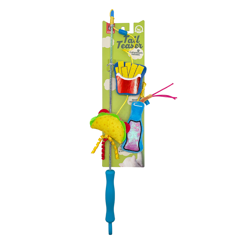 FOFOS Replaceable Hungry Kittens Cat Wand Cat To