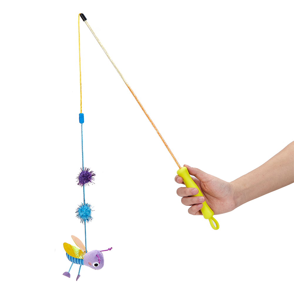 FOFOS Replaceable Let’s Fly Together Cat Wand Cat Toy