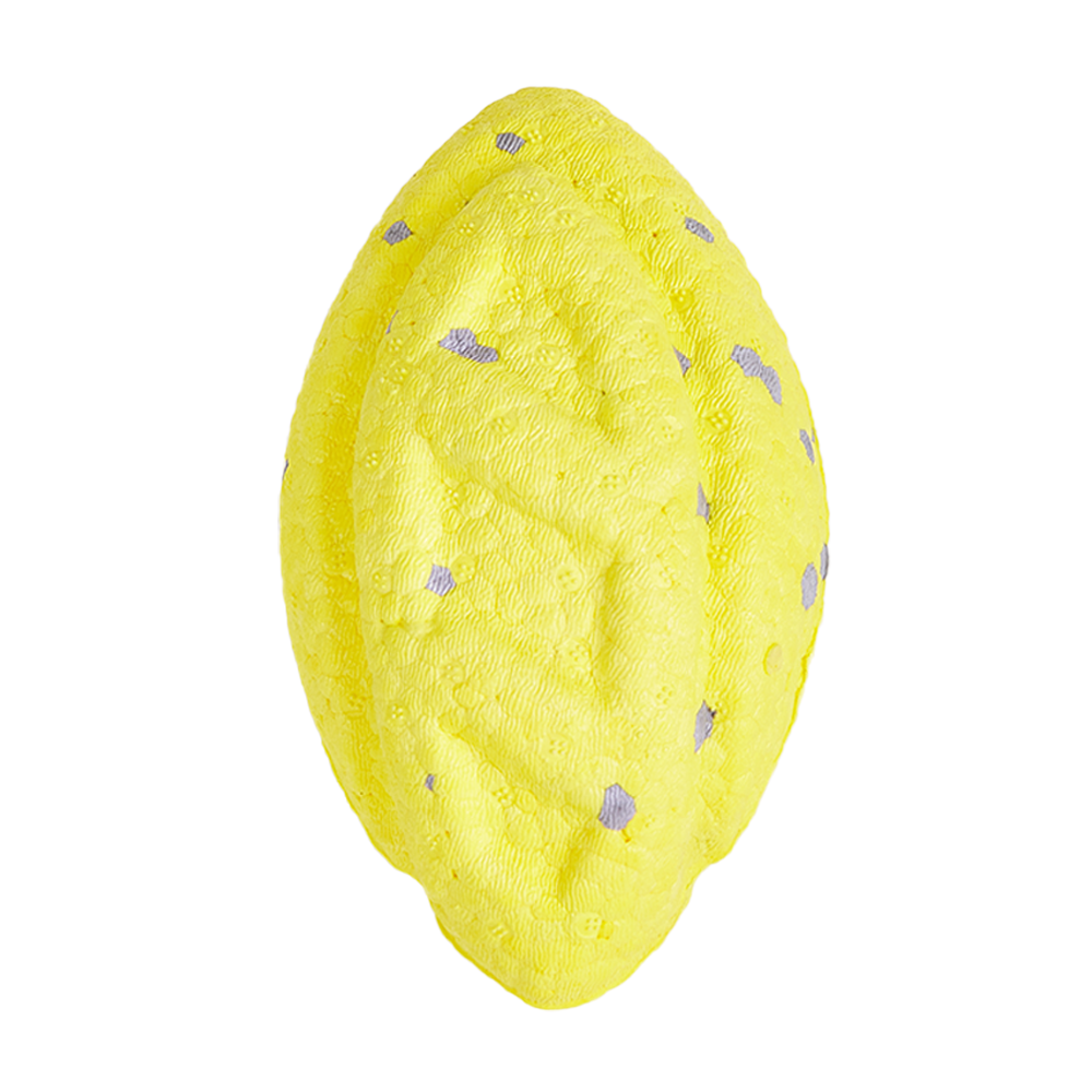 FOFOS Rugby Ball Fetch Dog Toy Yellow