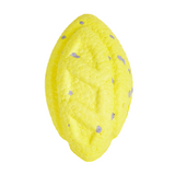 FOFOS Rugby Ball Fetch Dog Toy Yellow