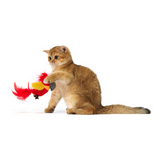 FOFOS Sound Chip Parrot with Catnip Balls Cat Toy