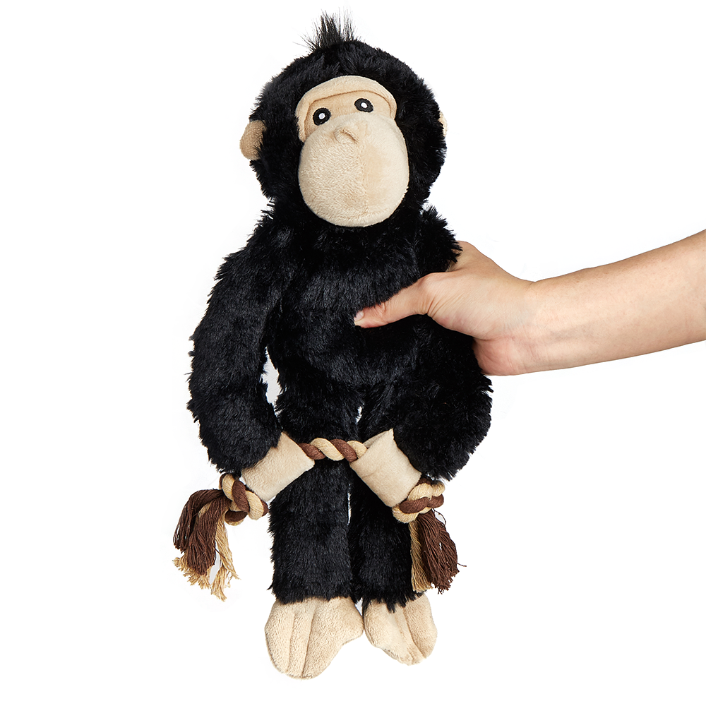 FOFOS Wildlife Plush Gorilla Dog Toy