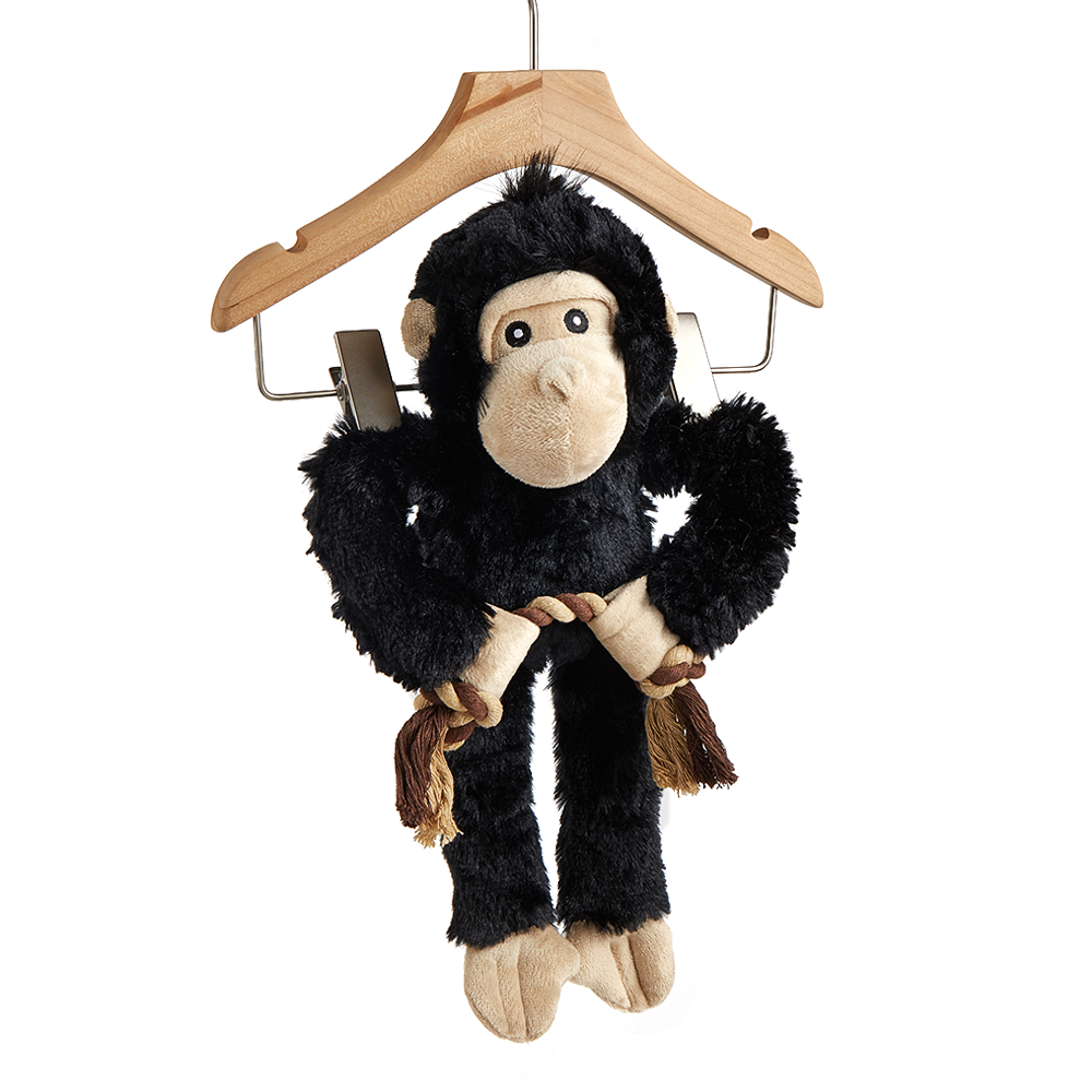 FOFOS Wildlife Plush Gorilla Dog Toy