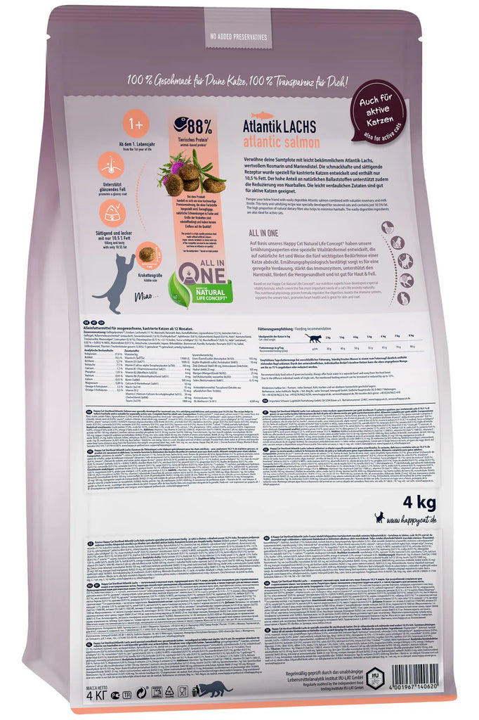 Happy Cat Adult Sterilised Atlantik Lachs Atlantic Salmon