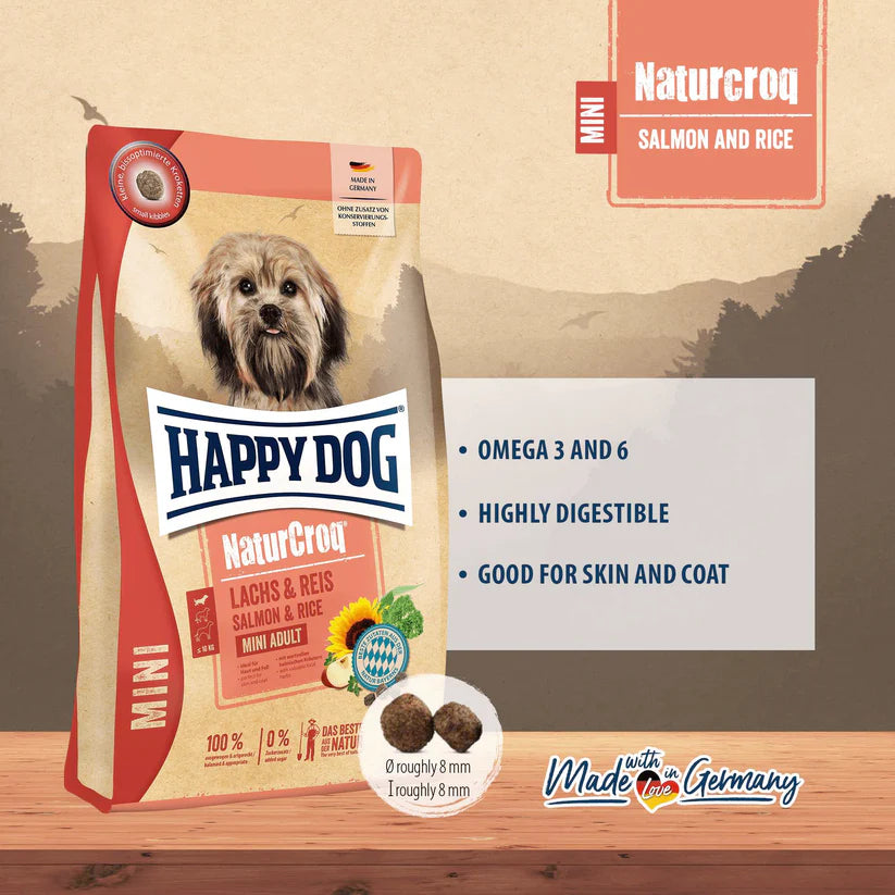 Happy Dog Mini Naturcroq Salmon & Rice