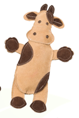 Suede Hippo toy