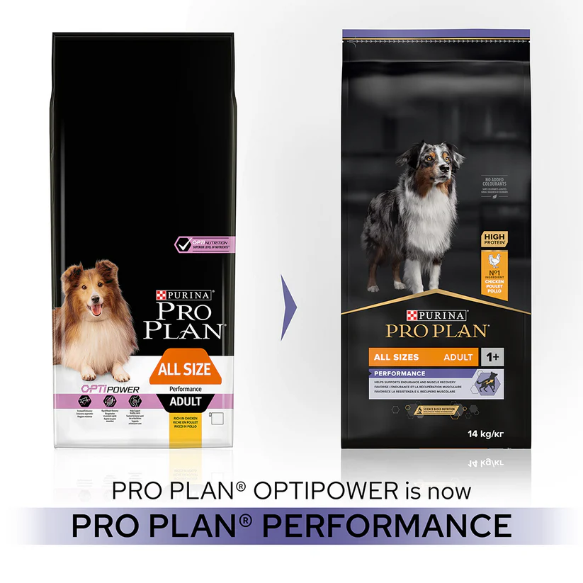 Pro Plan All Size Adult Dog Performance Chicken 18kg