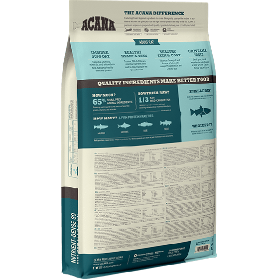 Acana Bountiful Catch Wild-Caught Salmon Herring & Hake Adult Dry Cat Food
