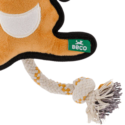Beco Dual Material Kangaroo Soft Dog Toy
