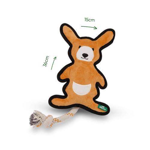 Beco Dual Material Kangaroo Soft Dog Toy