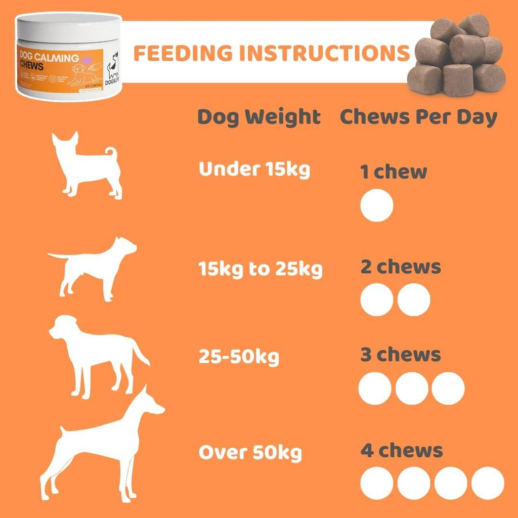 DogsLife Calming Dog Chews 60 Tablets