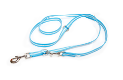 IDC Lumino Adjustable Leash - Aquamarine  Width 1.9 cm & Length 2.2 Meter