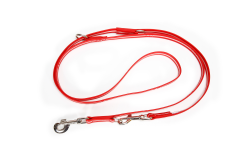 IDC Lumino Adjustable Leash - Red  Width 1.9 cm & Length 2.2 Meter