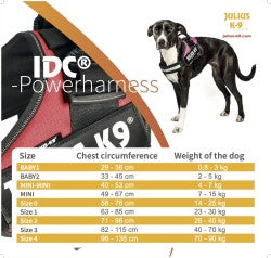 IDC Powerharness - Red  Size 2