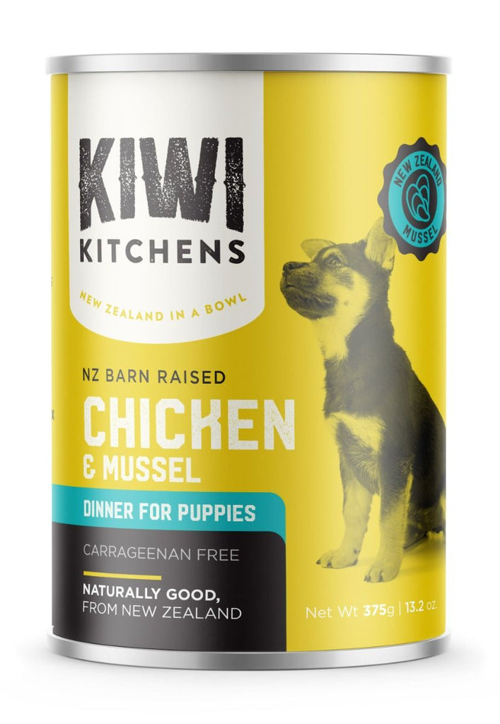 Kiwi Kitchens Barn Raised Chicken & Mussel Dinner Canned Wet Puppy Food