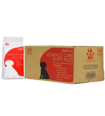 Thunder Paws AdvanceCare 60x60cm Puppy & Kitten Pads Value Pack (240pads)