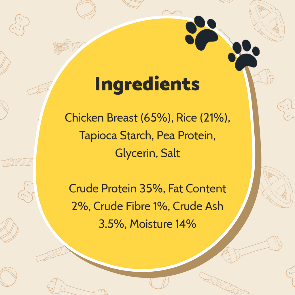 Crunchy Chicken & Rice Bones 100g