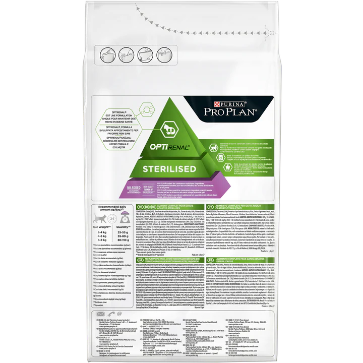 Pro Plan Sterilised Cat Turkey 1.5kg