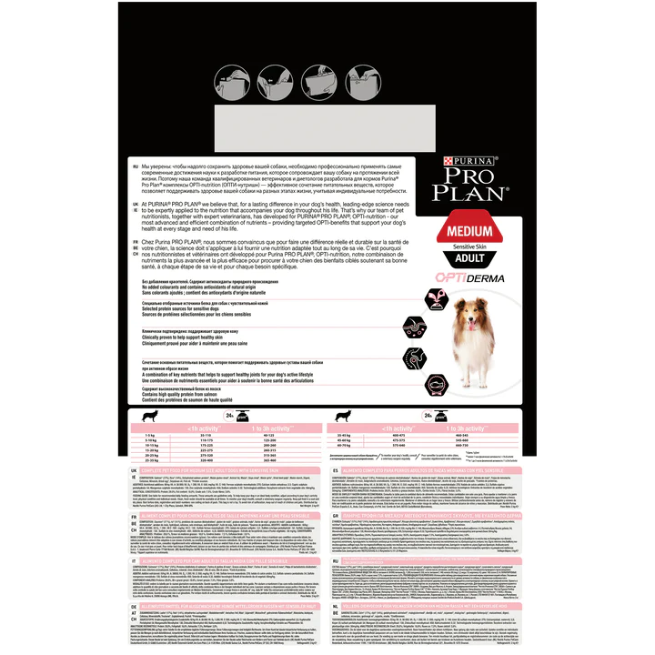 Pro Plan Medium Adult Sensitive Skin Dog Salmon