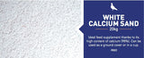 White Calcium Sand 20kg
