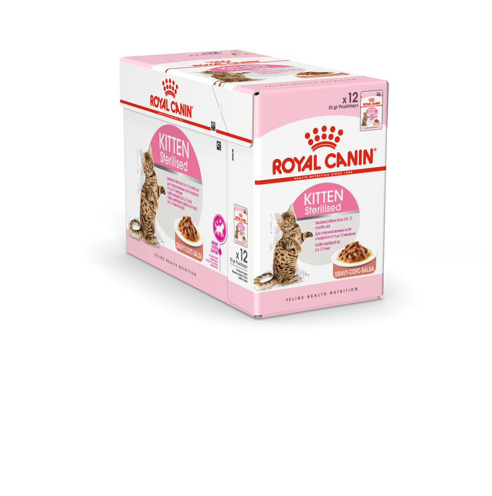 Royal Canin Kitten Sterilised in Gravy Wet Food Pouches