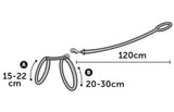 Flamingo Topo Mouse Motif Kitten Harness & Leash Black 20-35cm 10mm