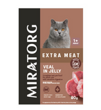 Miratorg EXTRA MEAT with Veal in Jelly for Sensitive Digestion Cat Wet Food