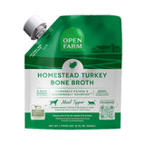 Open Farm Homestead Turkey Bone Broth Meal Topper for Dogs & Cats 12OZ