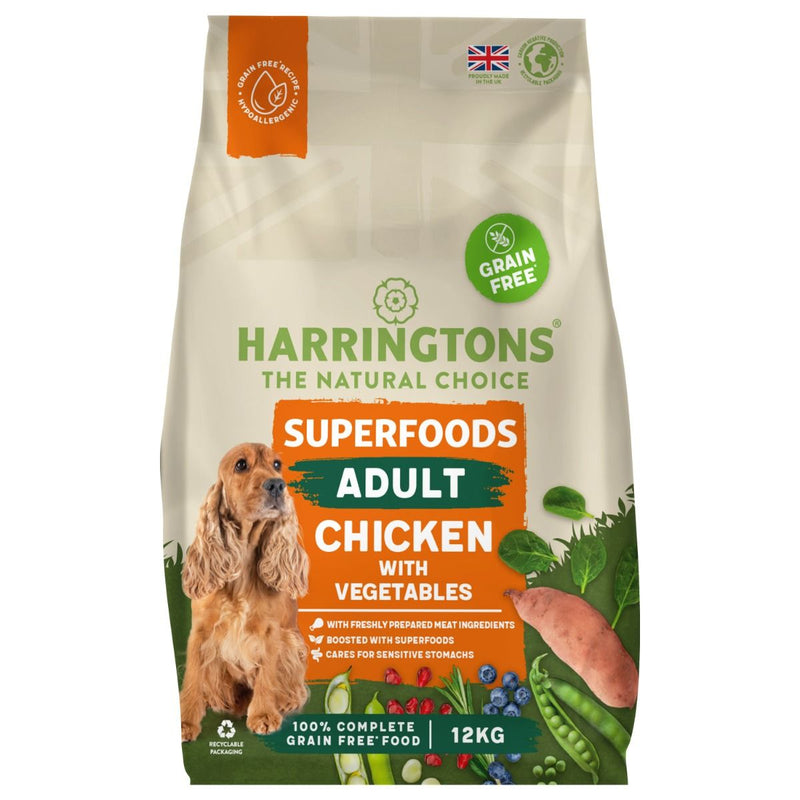 Harringtons Superfoods Chicken with Vegetables Adult Dry Dog Food