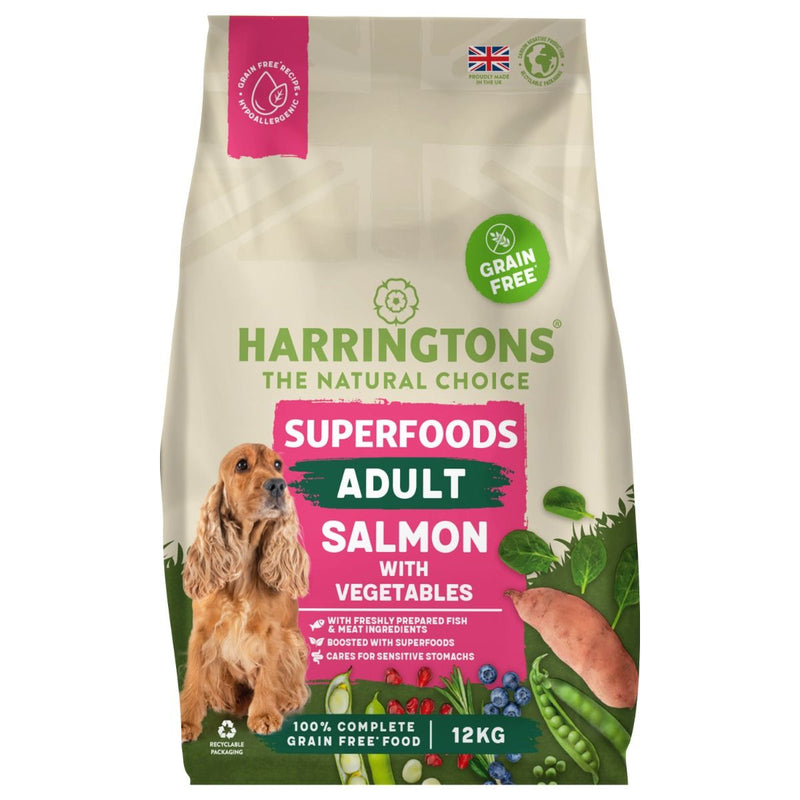 Harringtons Superfoods Salmon with Vegetables Adult Dry Dog Food