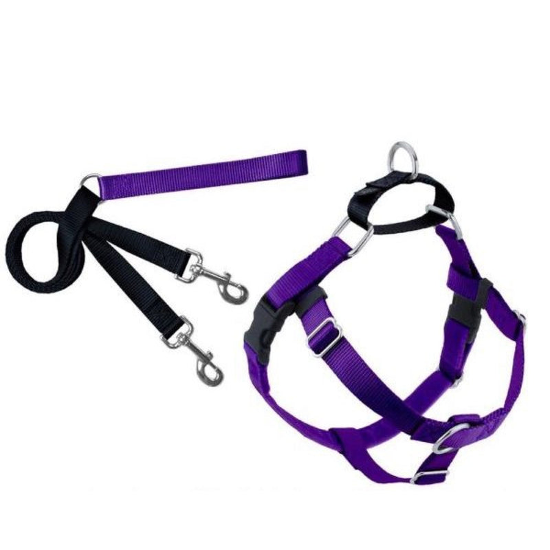 Freedom No-Pull Harness and Leash -  Purple / Medium 1"