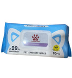 Thunder Paws Unscented Sanitary Pet Wipes Suitable for Cats and Dogs