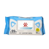 Thunder Paws Baby Powder Sanitary Pet Wipes Suitable for Cats and Dogs