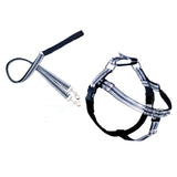 REFLECTIVE FREEDOM NO-PULL HARNESS AND LEASH - BLACK / LARGE