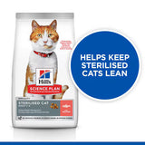 Hill’s Science Plan Sterilised Cat Adult Cat Food With Salmon 1.5kg